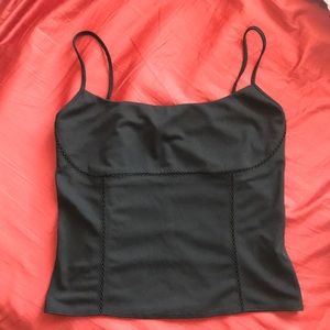 Black tank top